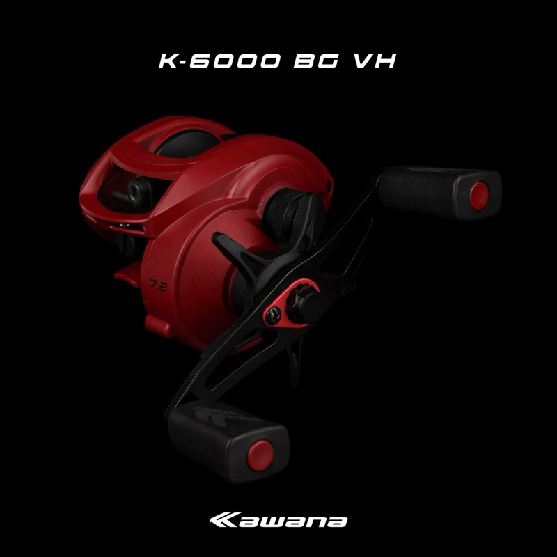 Carretilha de Pesca Maruri Kawana BG K-6000 VH Direita 6 Rolamentos Drag Freio Perfil Baixo Big Game