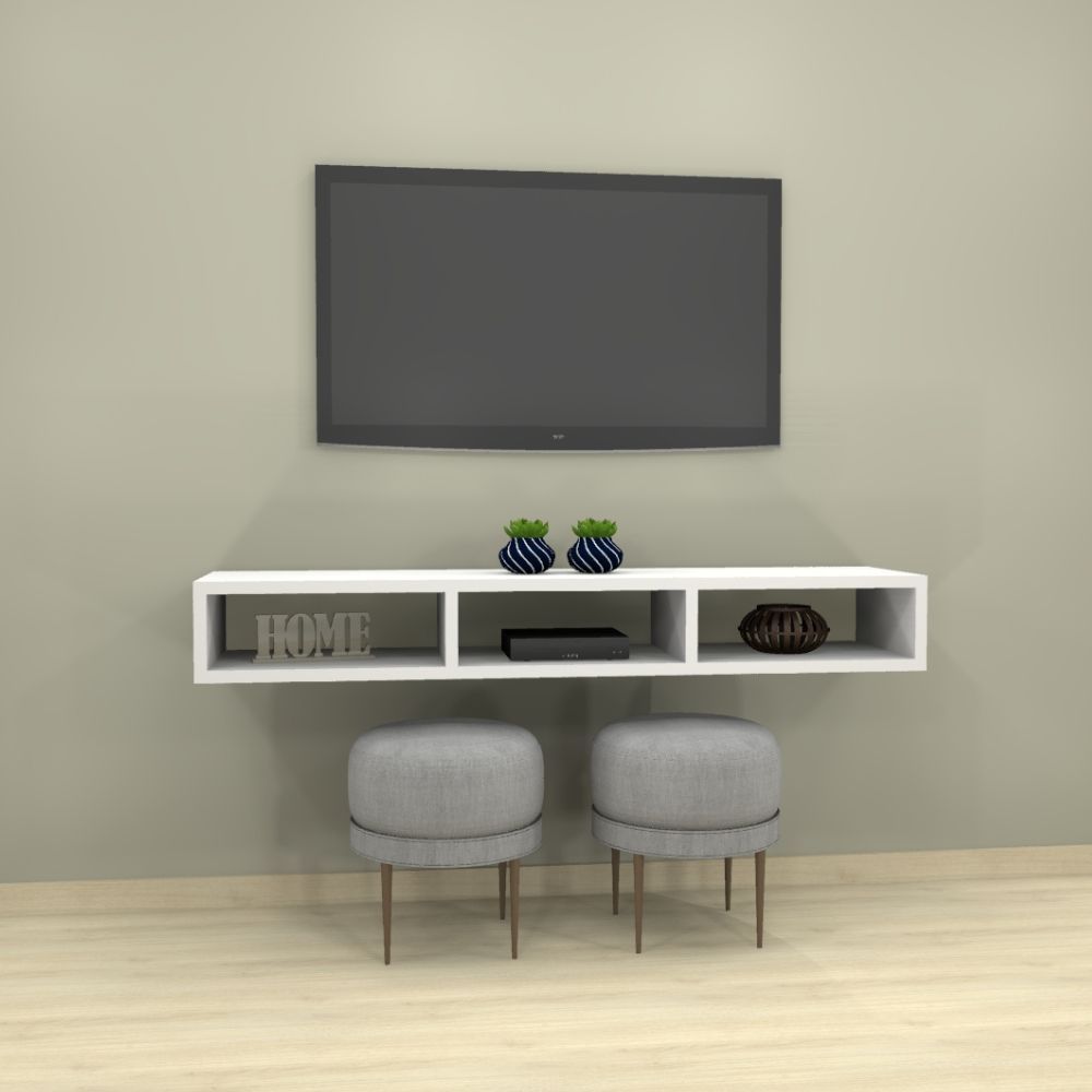 Rack Suspensa Grande MDF 120 cm em Oferta na Shopee