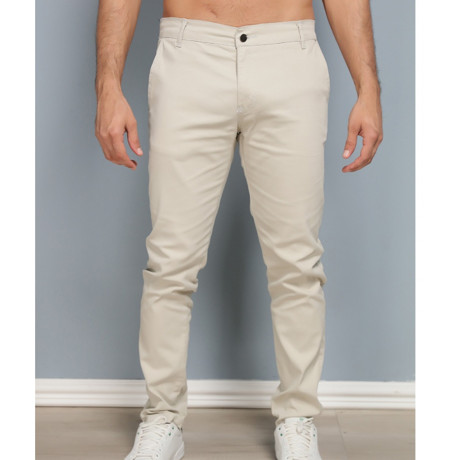 Calças Sarja Masculina Alfaiataria Esporte Fino Bolso Faca Bolso Embutido