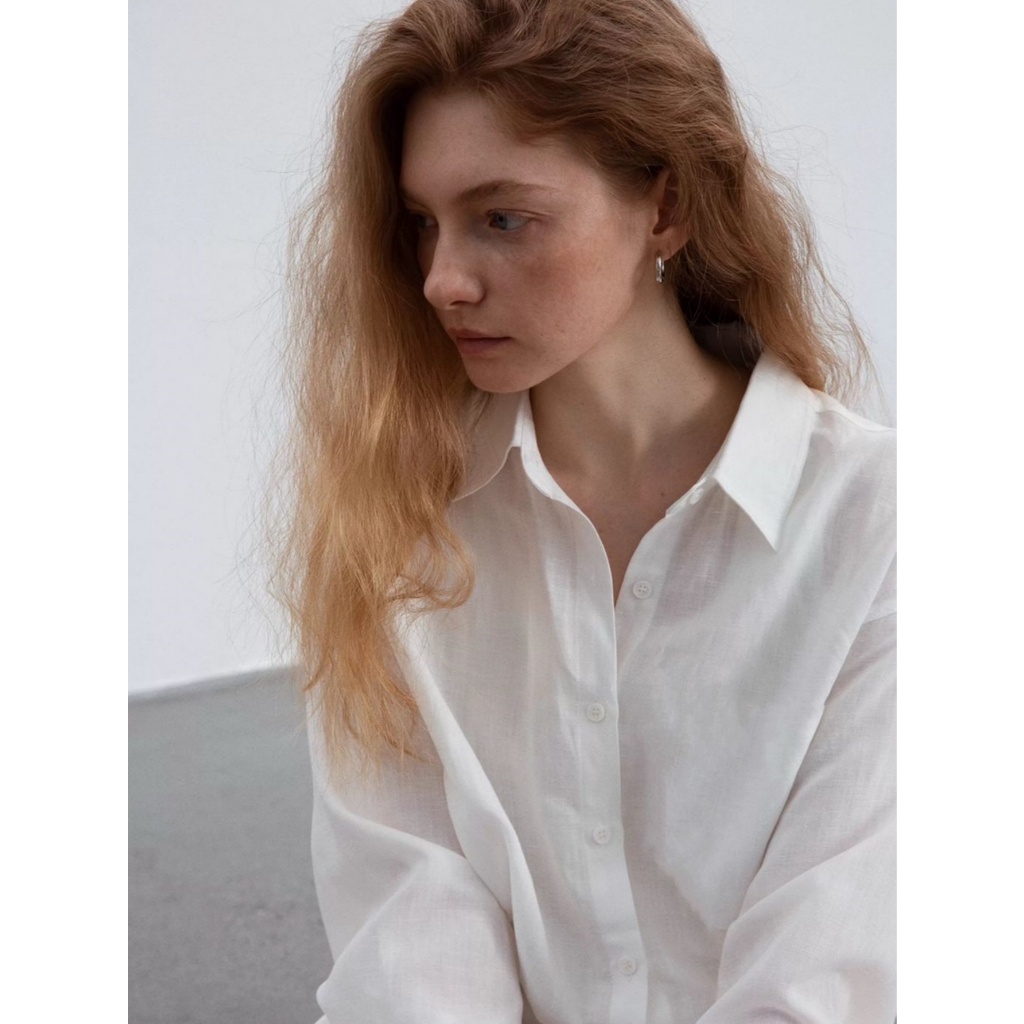 ISADORA MODA Camisa feminina premium Gringa casual linho algodão fashion manga comprida em Oferta na Shopee