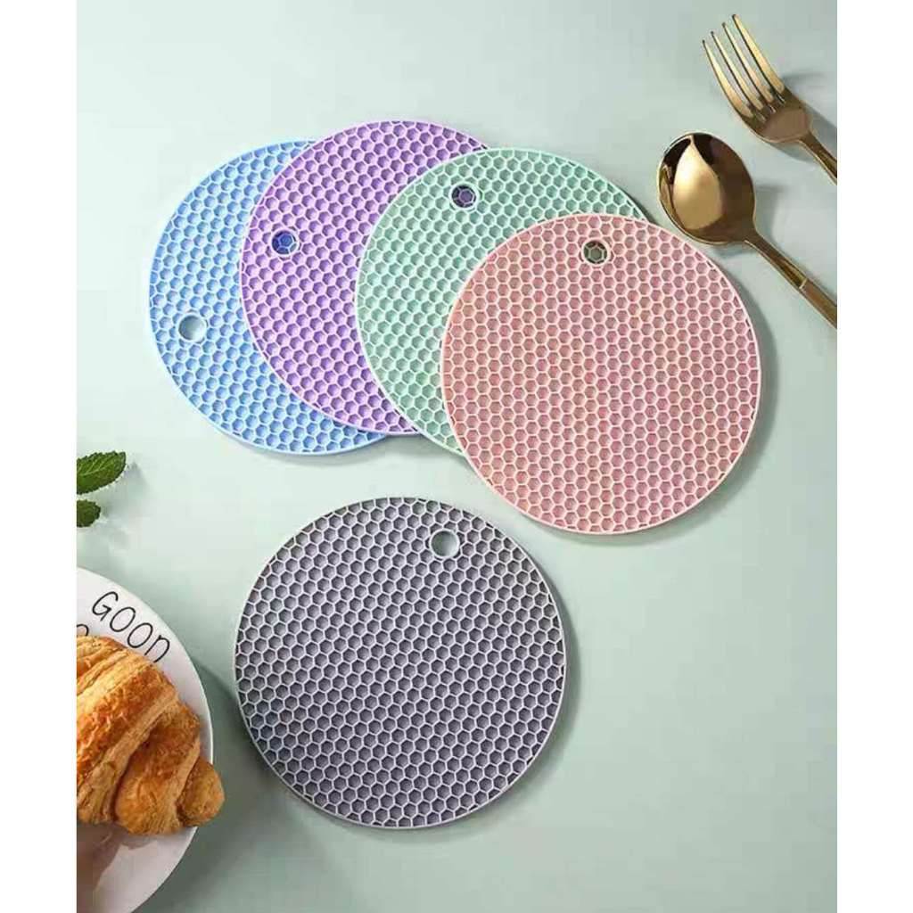 kit 4 /6 unidades Descansos Panela em Silicone Protetor Resistente 17.5cm em Oferta na Shopee