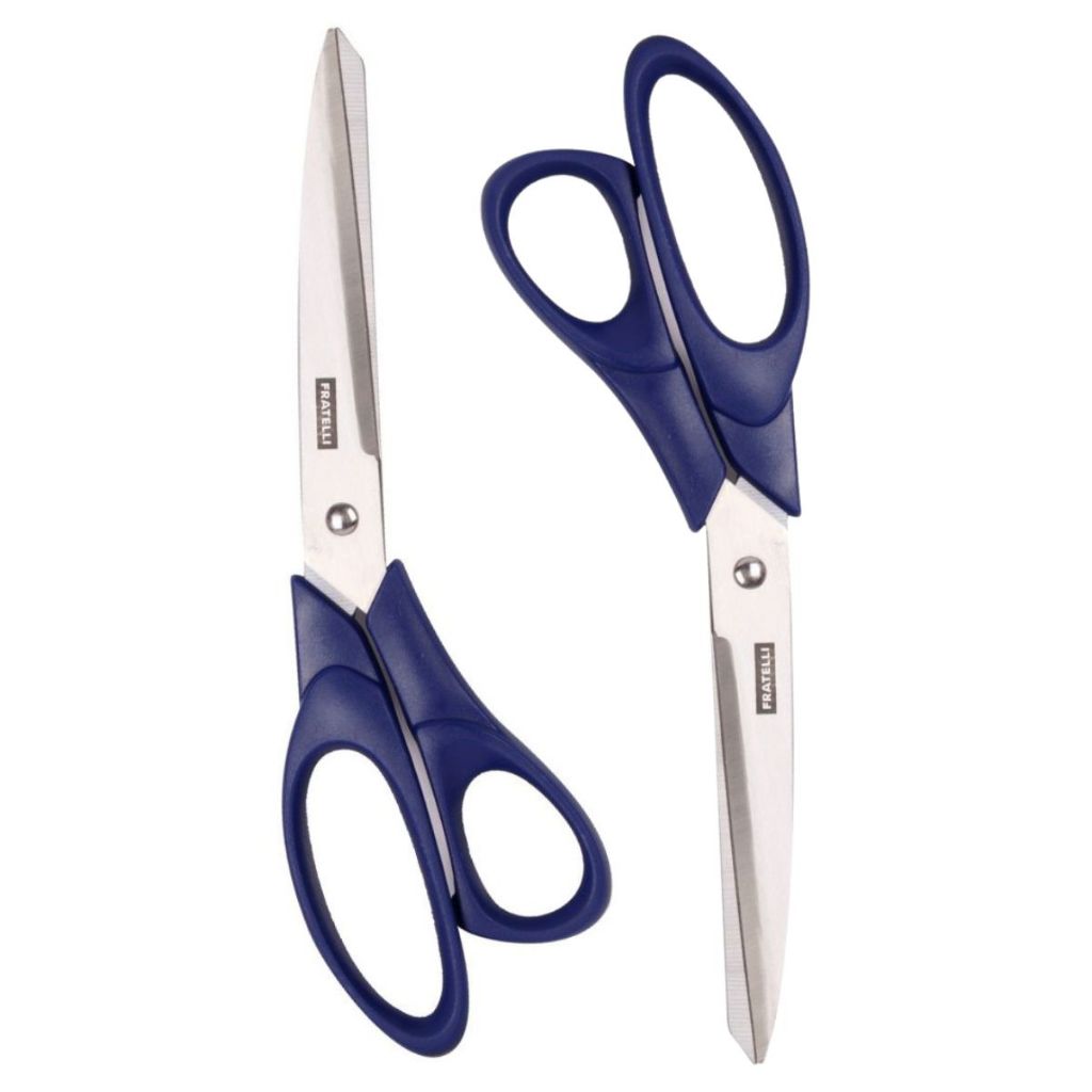 Kit 2 Tesoura Corte Fácil 9" Alfaiate Costura Profissional Multifuncional 24,1cm Fratelli em Oferta na Shopee