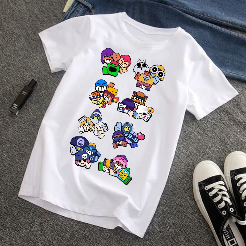 CAMISETA CAMISA BLUSA TSHIRT JOGO GAMER VRAIOS  BRAWL STARS  BT21 MODA INFANTIL JUVENIL ADOLECENTE em Oferta na Shopee