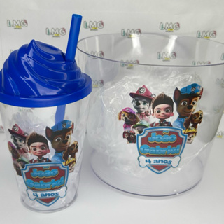 Kit Balde de Pipoca e Copo Twister Personalizados 300ml Com Tampa Chantilly TODOS OS TEMAS STICH PATRULHA HOMEM ARANHA em Oferta na Shopee