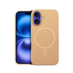 Capa Case Capinha MagSafe Silicon Liquid para iPhone 16 Gshield Proteção Contra impactos - Desert