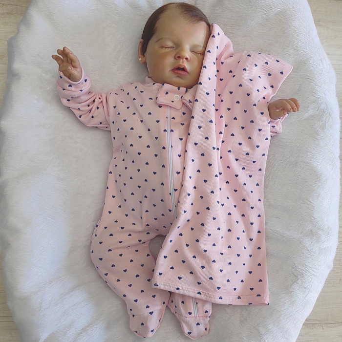 Kit Macacão Manga Longa em Ziper Pijama com Cueiro Soninho Roupas de Bebê Menina Menino