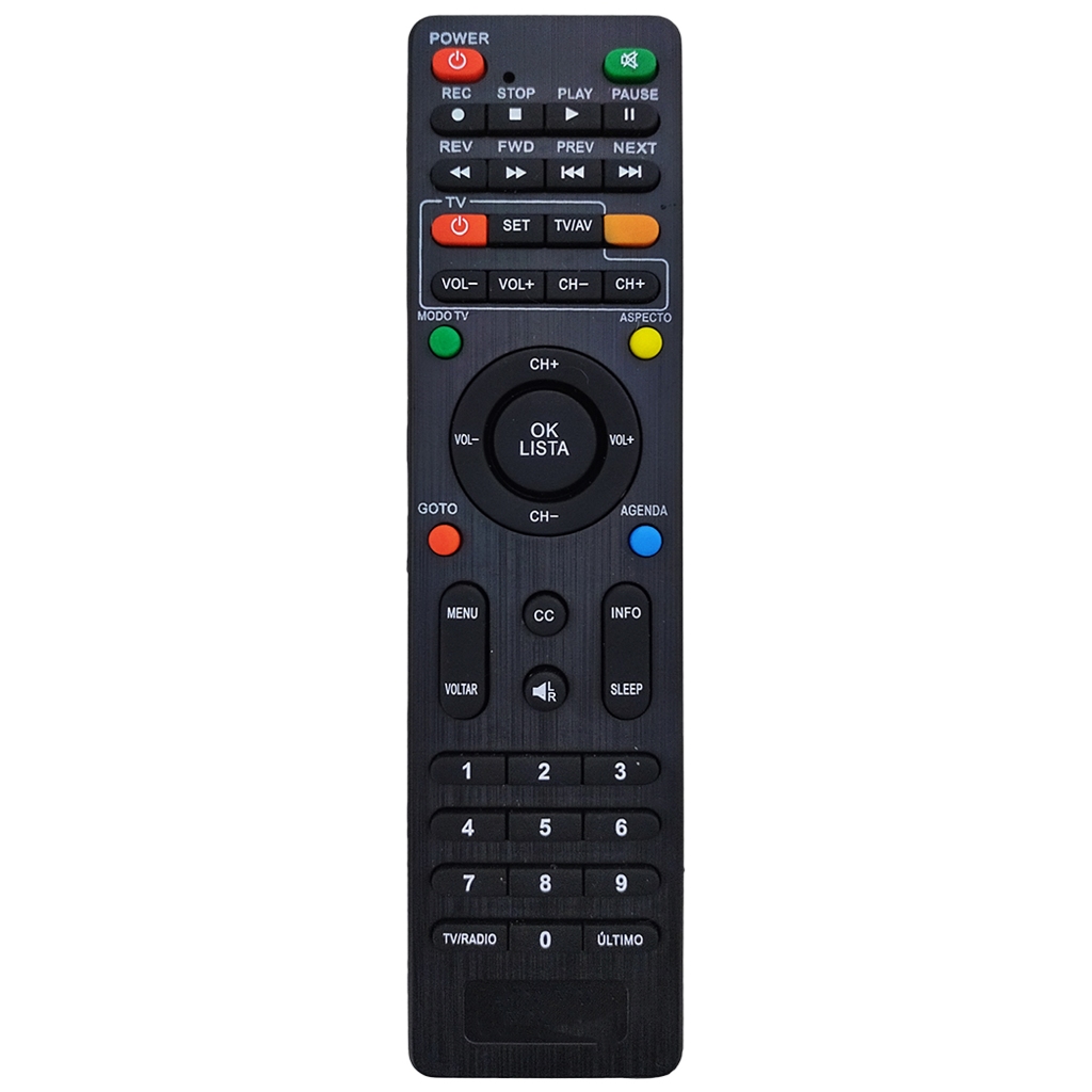 Controle Remoto Compatível Para Receptor Century Midiabox Hdtv B3 B4