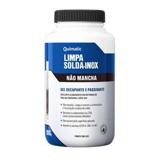Limpa Solda Inox Quimatic 850g Gel Decapante Não Mancha Tapmatic em Oferta na Shopee