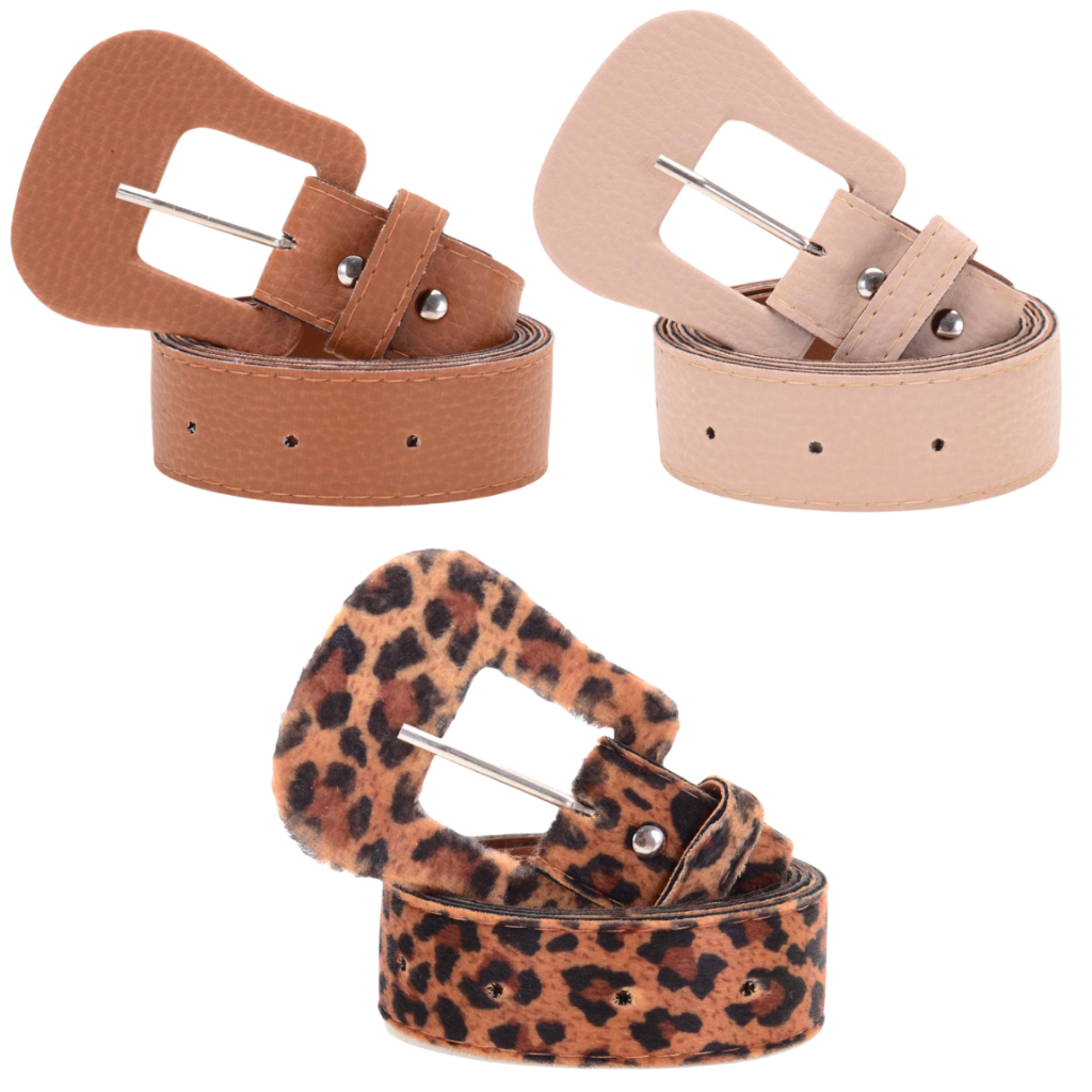 Kit 3 Cintos Feminino Plus Size 1,40cm Fivela Modelo Violão Encapada Reforçada Minimalista Acessório em Oferta na Shopee