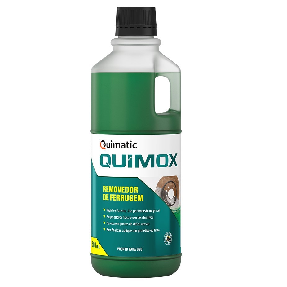 Quimox Tira Ferrugem 500ml Quimatic Ultrarrápido Tapmatic Removedor Limpa e Desoxida - Home & Living