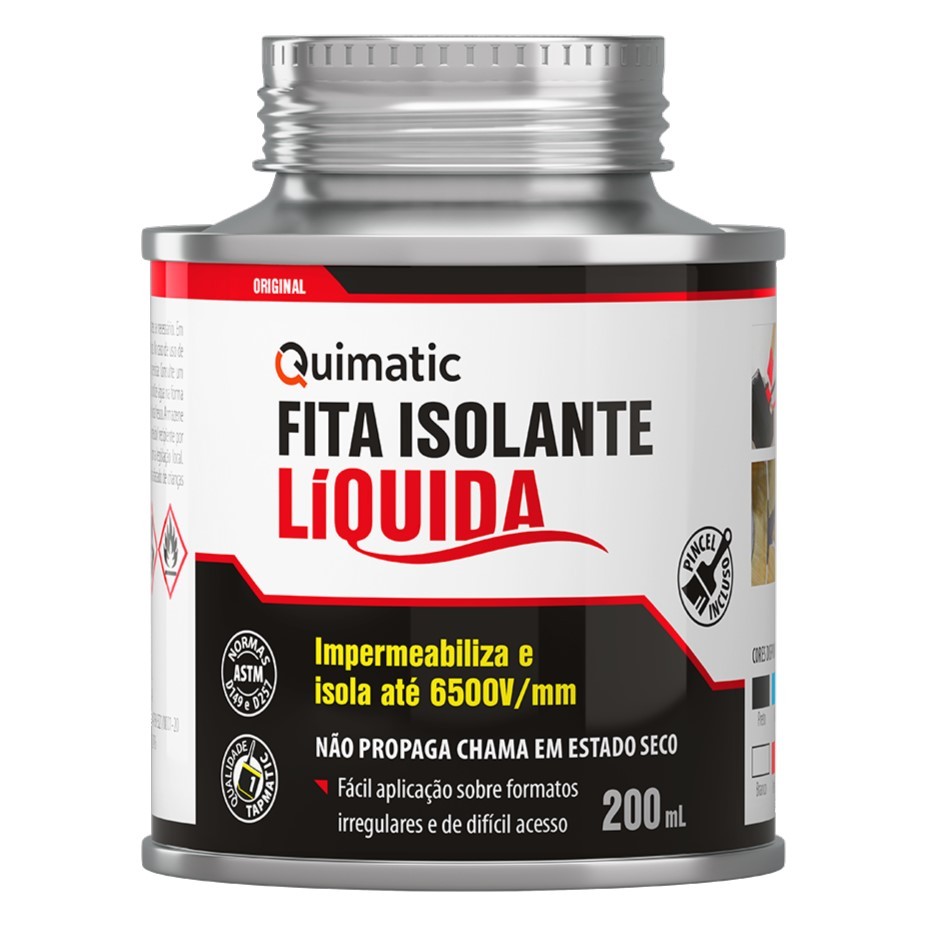 Fita Isolante Líquida Quimatic 200ml Tapmatic Isola Impermeabiliza em Oferta na Shopee