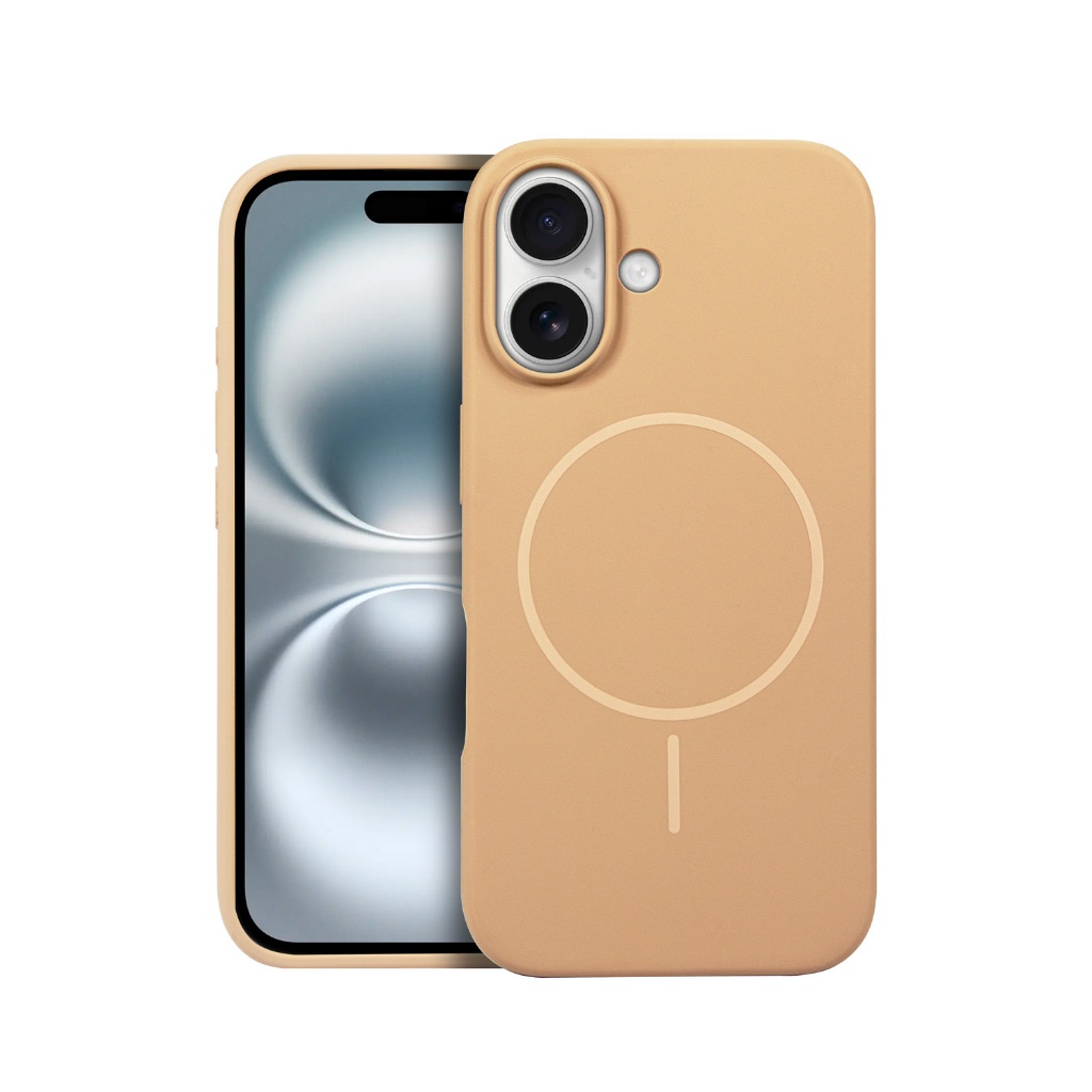Capa Case Capinha MagSafe Silicon Liquid para iPhone 16 Plus Gshield Proteção Contra impactos Desert