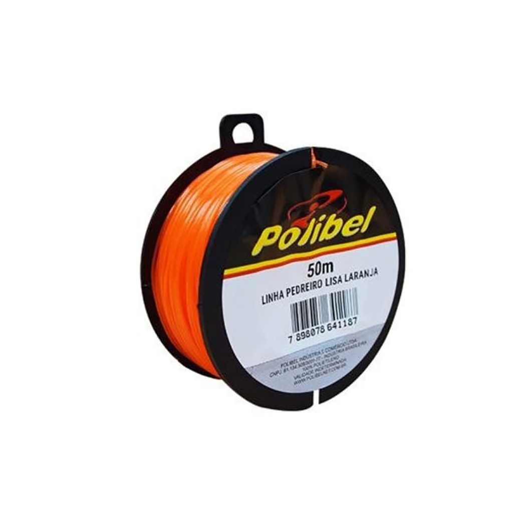 Kit com 12 Linhas De Pedreiro Laranja Lisa Polibel