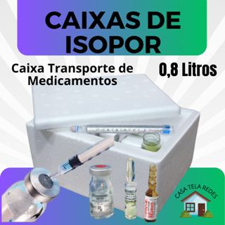 kit com 10 Caixas de Isopor EPS 0,8 Litros para Armazenamento de Gelatos, Sovertes e Medicamentos em Oferta na Shopee