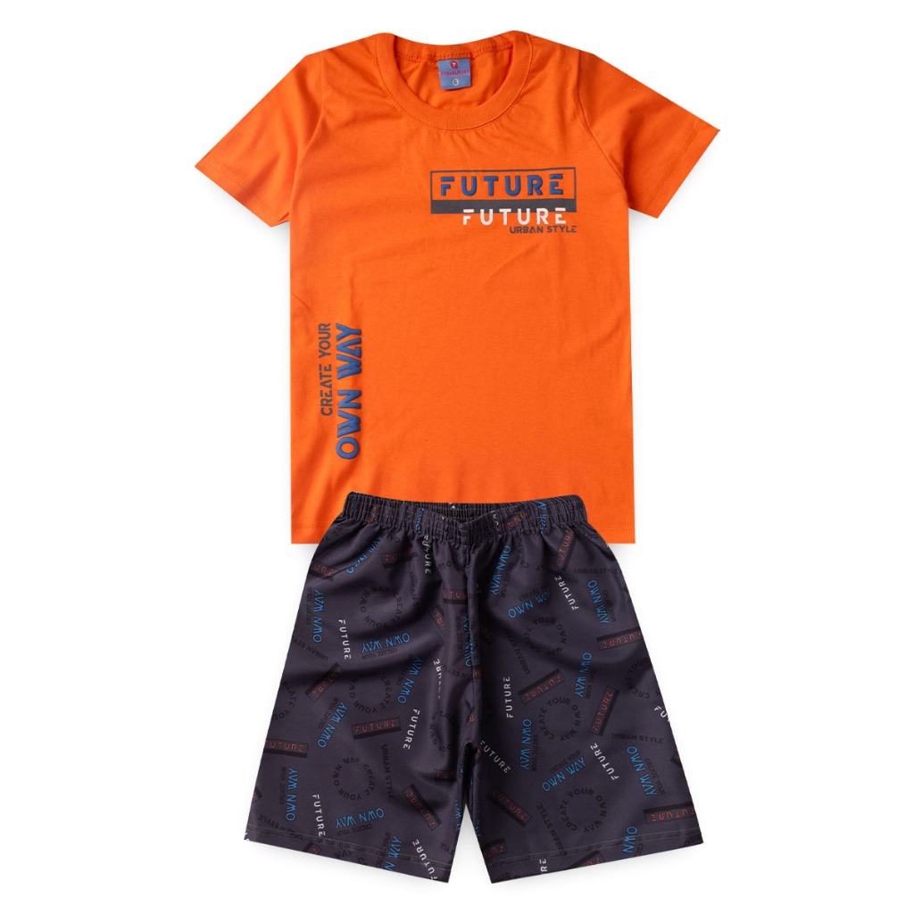 CONJUNTO INFANTIL MASCULINO FUTURE TAM 4 AO 14 ANOS em Oferta na Shopee
