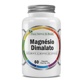 Suplemento Alimentar Magnésio Dimalato (60 cápsulas) - Flora Nativa em Oferta na Shopee