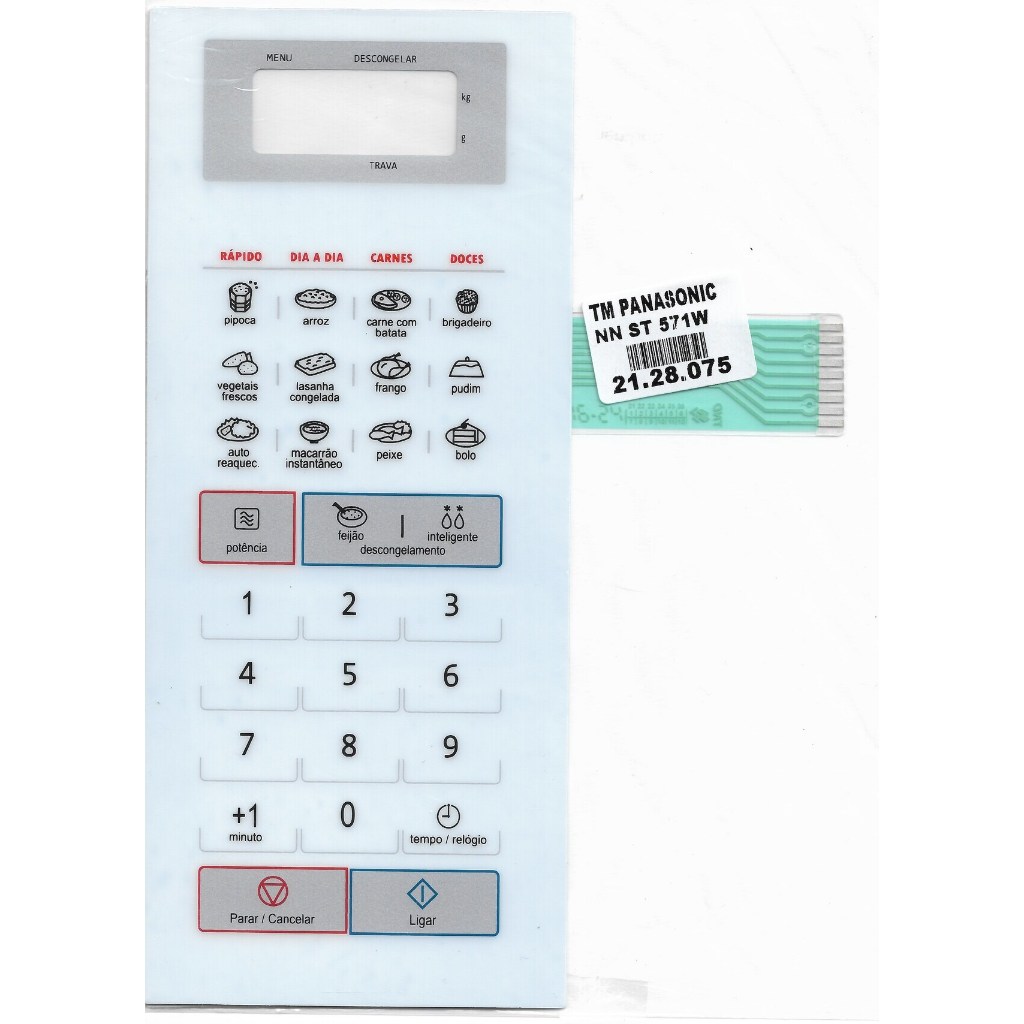Membrana para micro-ondas compatível para Panasonic NN ST 571 W