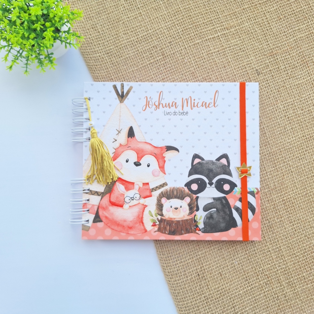 Livro do bebê Bosque menino