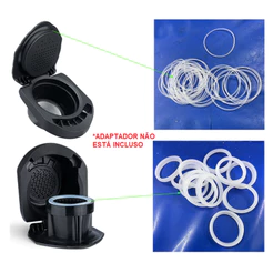 Borracha Anel de Vedação para Adaptador Cafeteira Dolce Gusto Café Reutilizável Cápsula