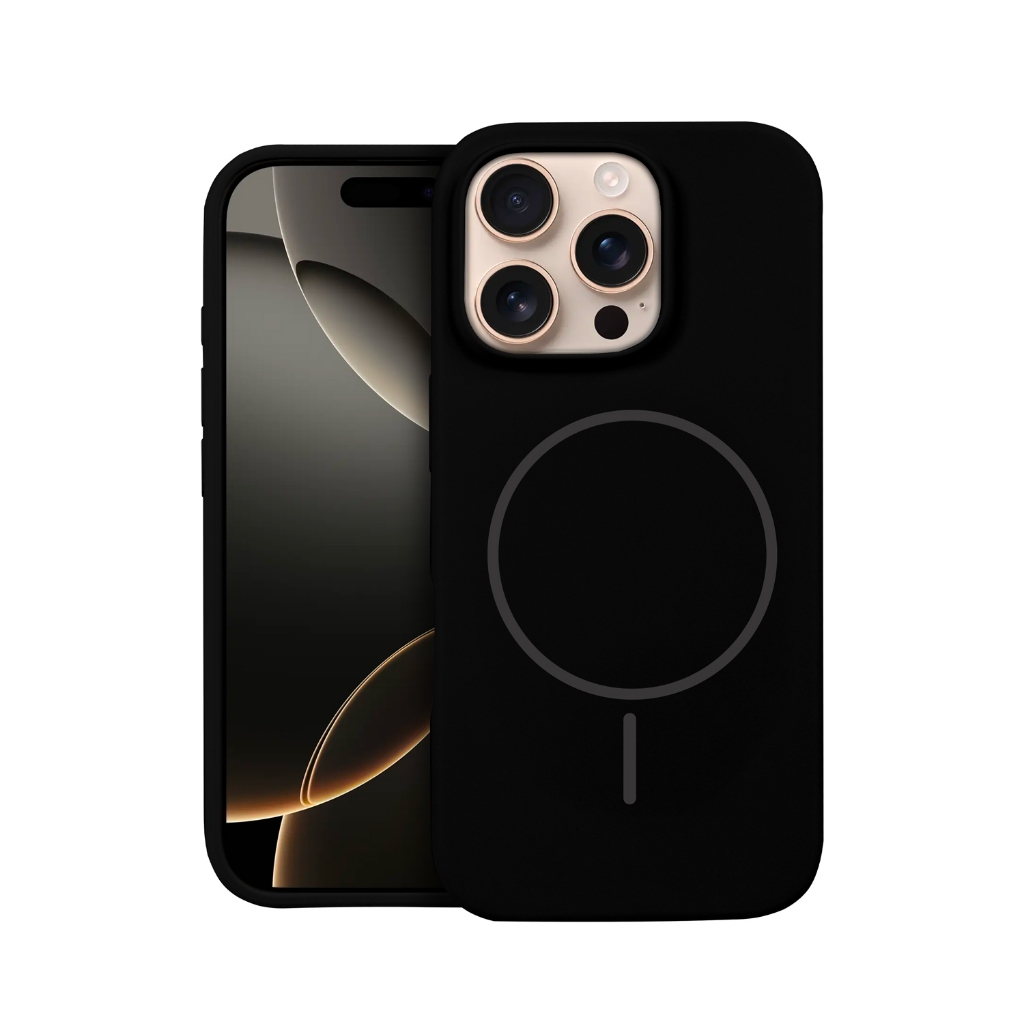 Capa Case Capinha MagSafe Silicone Gshield para iPhone 16 Pro Proteção Contra impactos - Preta