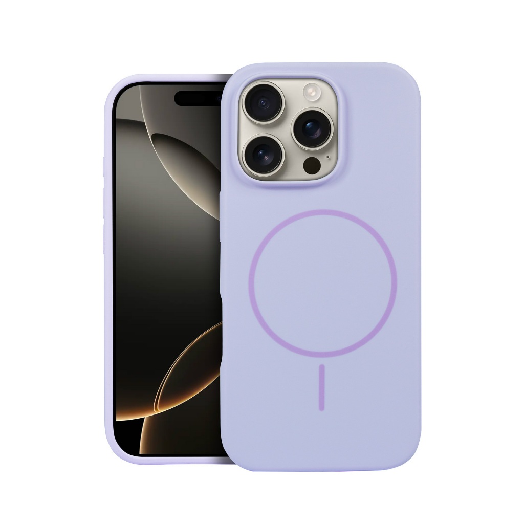 Capa Case Capinha MagSafe Silicon Liquid para iPhone 16 Pro Gshield Proteção Contra impactos - Lilás