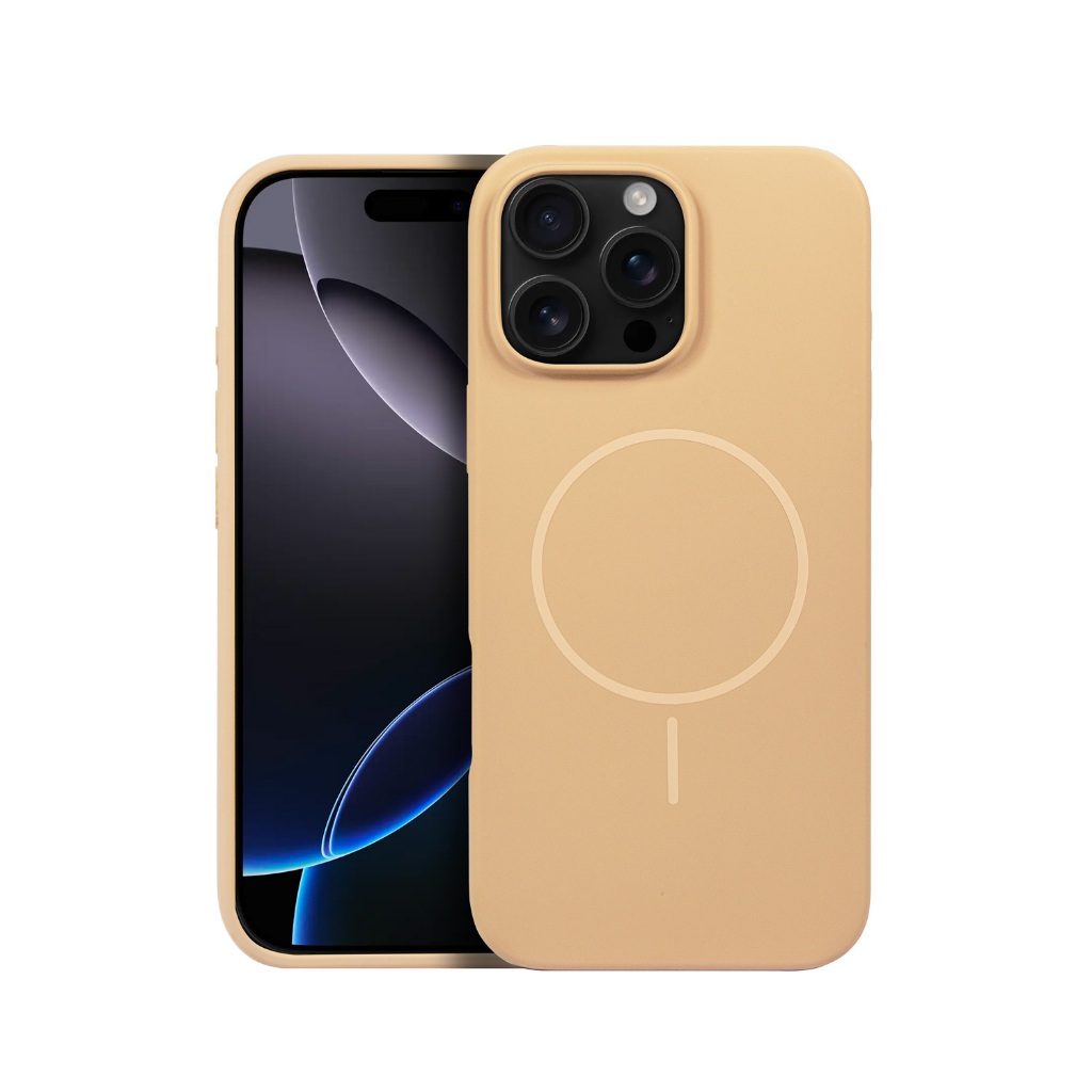 Capa Case Capinha MagSafe Silicon Liquid para iPhone 16 Pro Max Gshield - Desert em Oferta na Shopee