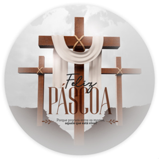 Painel Redondo em Tecido Sublimado Páscoa Religioso 1,50 X 1,50 C/ Elástico em Oferta na Shopee