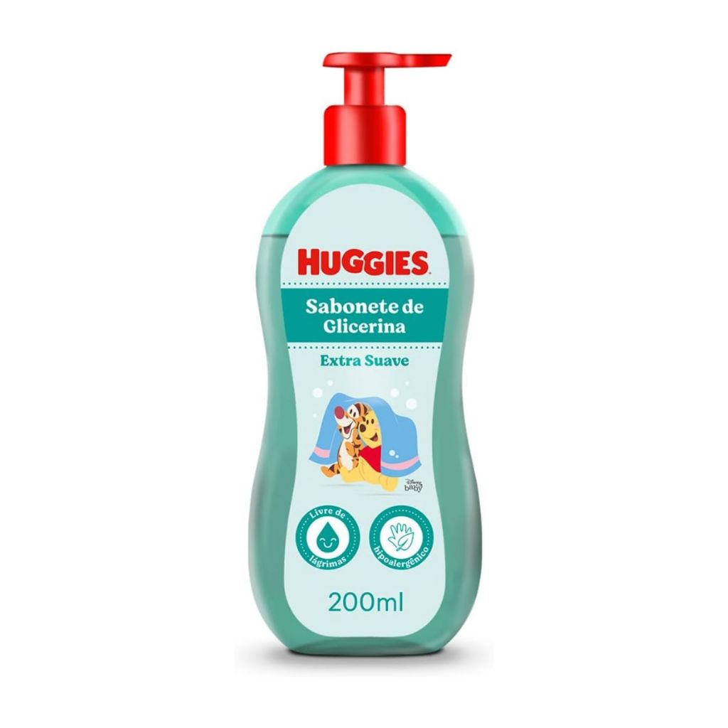 Sabonete Líquido Huggies Extra Suave 200ml em Oferta na Shopee