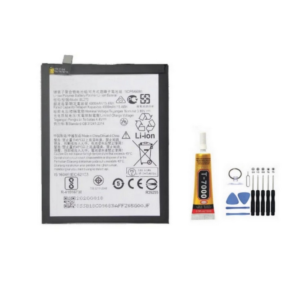 Bateria Compatível Com Vibe K6 Plus G6 Play Moto E5 BL-270 BL270 4000mAh
