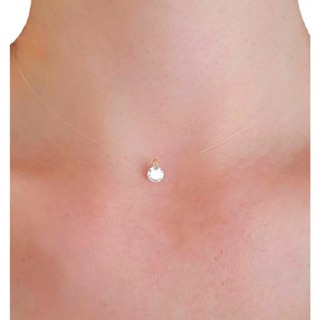 Colar Gargantilha Ponto de Luz Banhado a Ouro 18k Antialérgico Com Certificado de Garantia em Oferta na Shopee