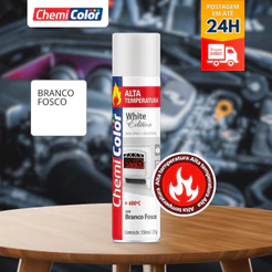 Spray chemicolor alta temperatura Branco Fosco 350ml