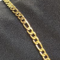 Pulseira em Aço Dourado NÃO ESCURECE NÃO ENFERRUJA