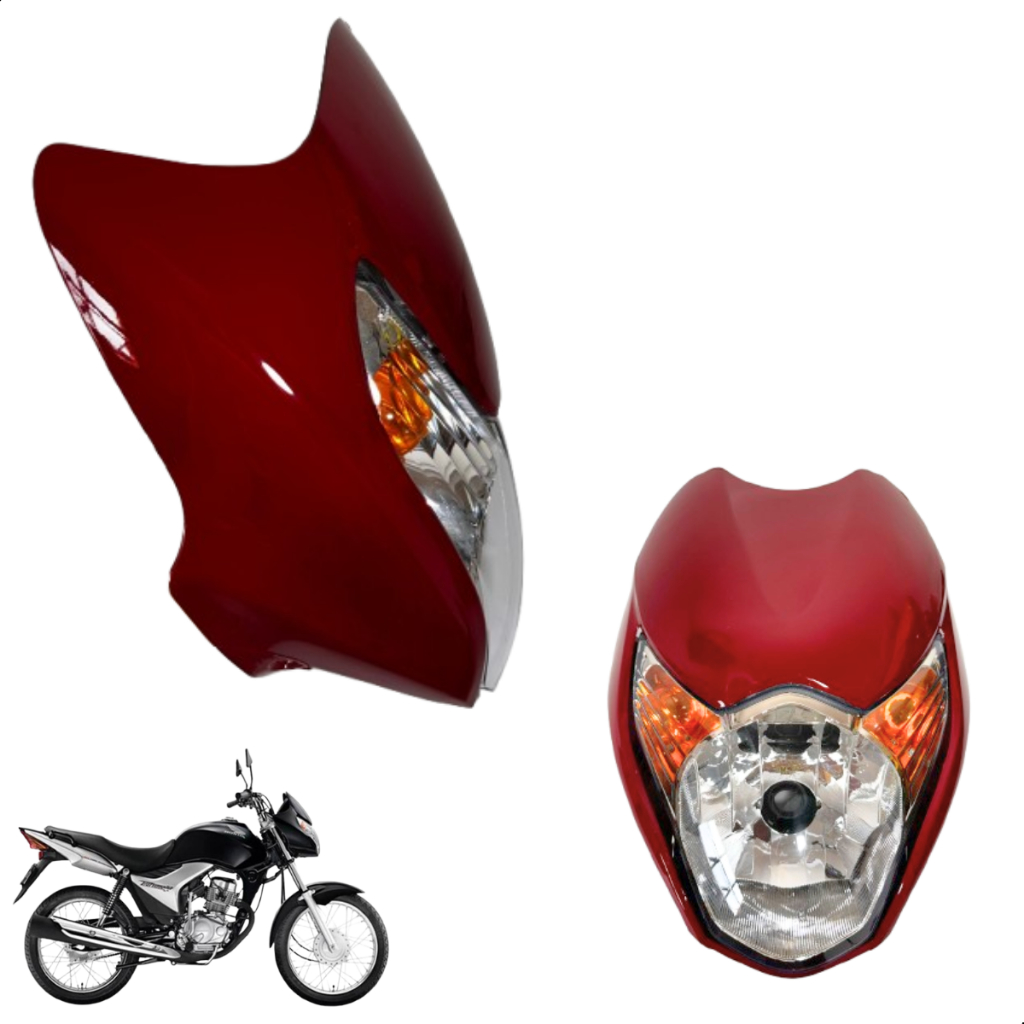 Frente Do Farol Completa Para Honda Titan 150 Mix 2009 2010