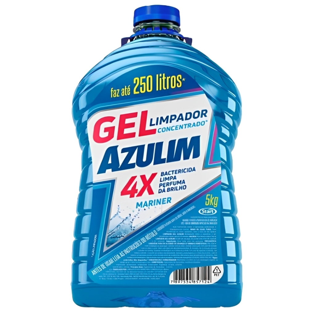 LIMPADOR GEL AZULIM 5L LAVANDA/MARINER/ERVA DOCE - START QUIMICA