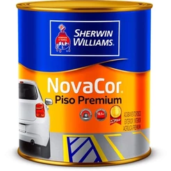 Tinta Piso Premium NovaCor Cimento Cobre Fissura Sherwin Williams 900mL Sem Cheiro
