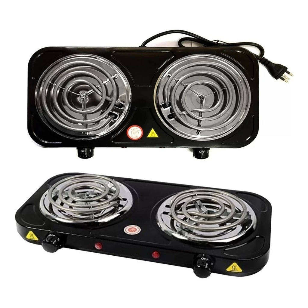 Fogareiro Fogão Elétrico Cooktop Camping 2000 Watts 01 ou 02 Bocas Linha Premium
