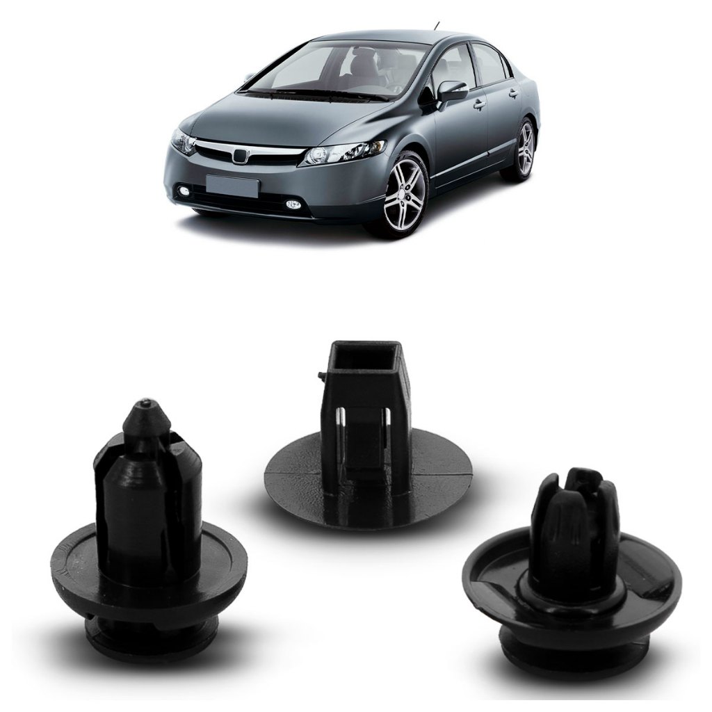 Kit Grampo Presilha Civic 2007 2008 2009 2010 2011 2012 Parabarro Dianteiro em Oferta na Shopee