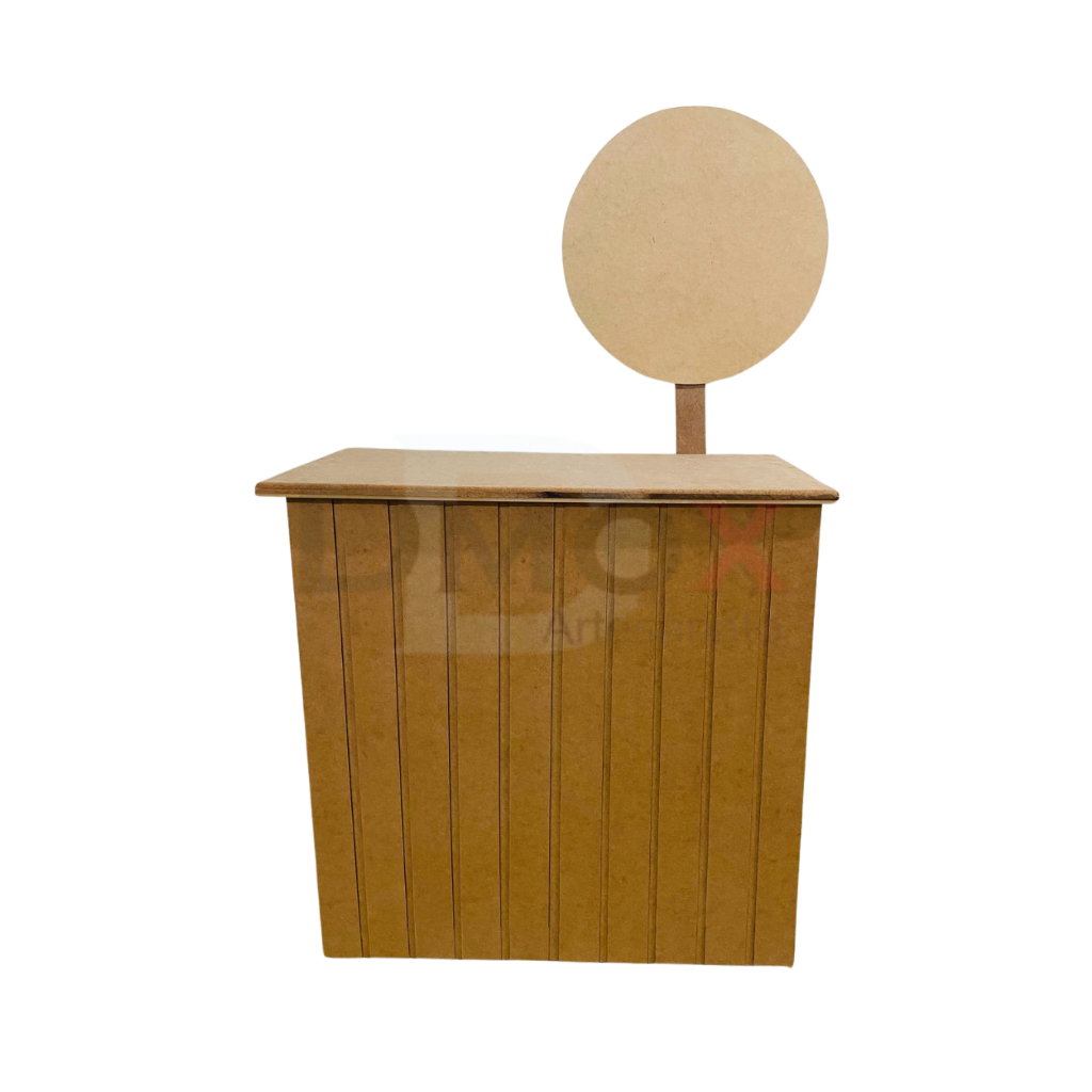 Balcão Com Painel 50x50 em MDF de Festas para Decoração ou Estação