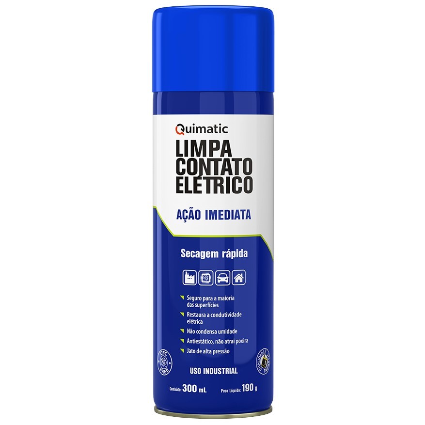 Limpa Contato Elétrico Quimatic 300ml Ação Imediata Tapmatic Secagem Rápida Aero