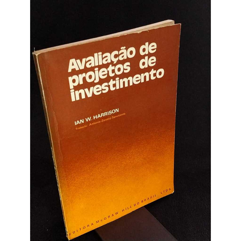 Livro Avaliação de Projetos de Investimento Livros Antigos 1976 Desapego de Livros usados