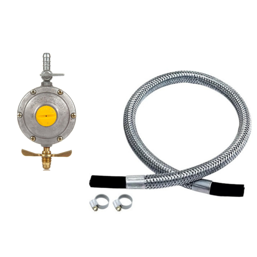 Kit Instalação Gás 13kg Glp Mang Regulador 2kg Aliança