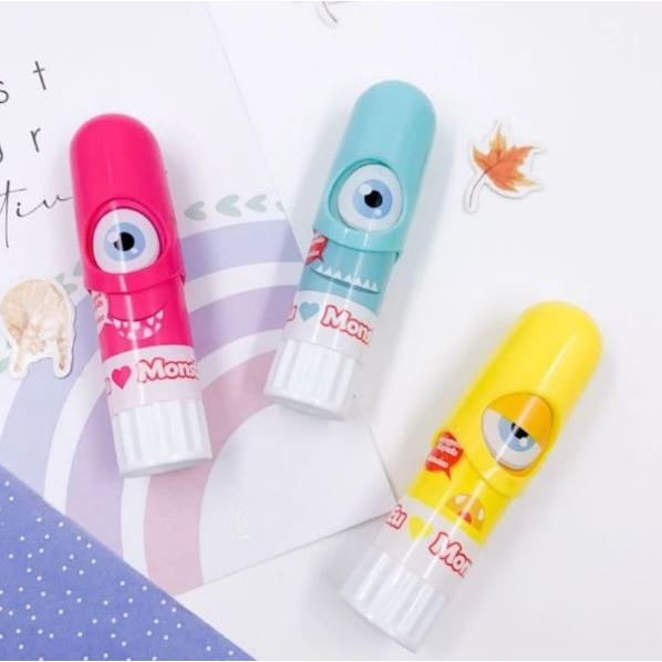 Cola Bastão Monstrinhos 15g KAZ Papelaria Fofa Kawaii Escolar em Oferta na Shopee