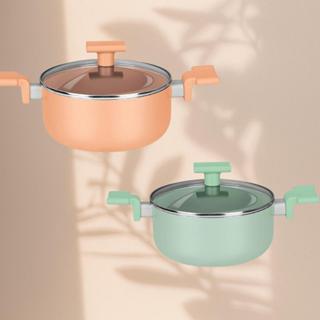 PANELA DE CERAMICA LUMI COM TAMPA DE VIDRO 20CM 22CM em Oferta na Shopee
