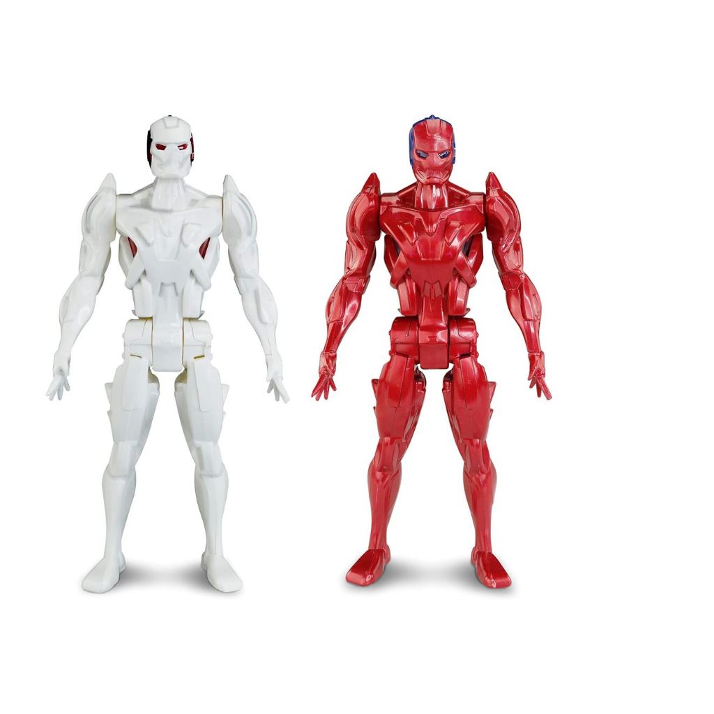 Brinquedo Boneco Tiger Squad Mist Man Robô - Articulado - Com Partes Translucidas