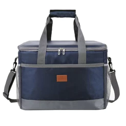 Bolsa Térmica Cooler 30L Impermeável Bag com Alça Praia Viagem Azul - WCT FITNESS