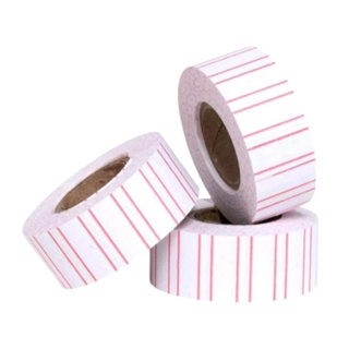 10 rolos etiquetas para etiquetadora mx5500 tarja vermelha em Oferta na Shopee