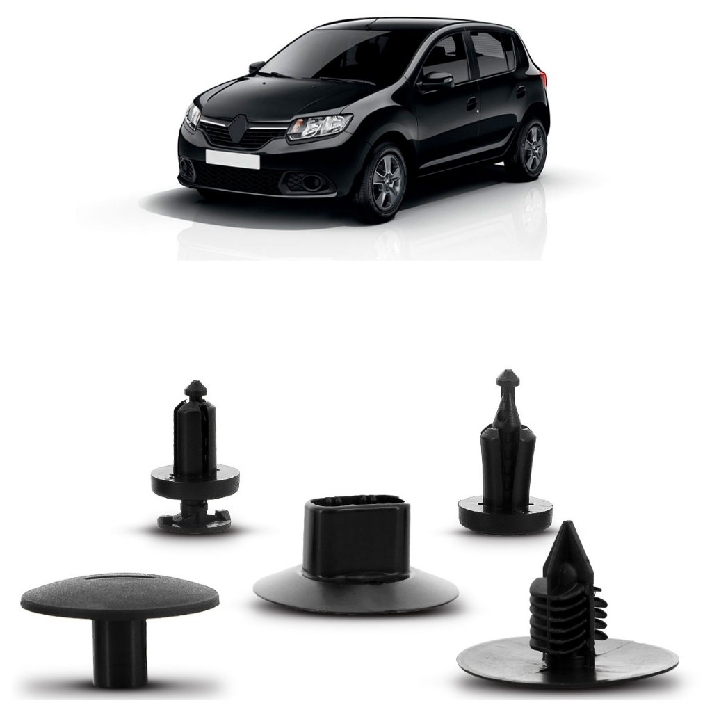 Kit Grampo Presilha Sandero 2014 2015 2016 2017 Parabarro Dianteiro - Spare Parts and Accessories for Vehicles