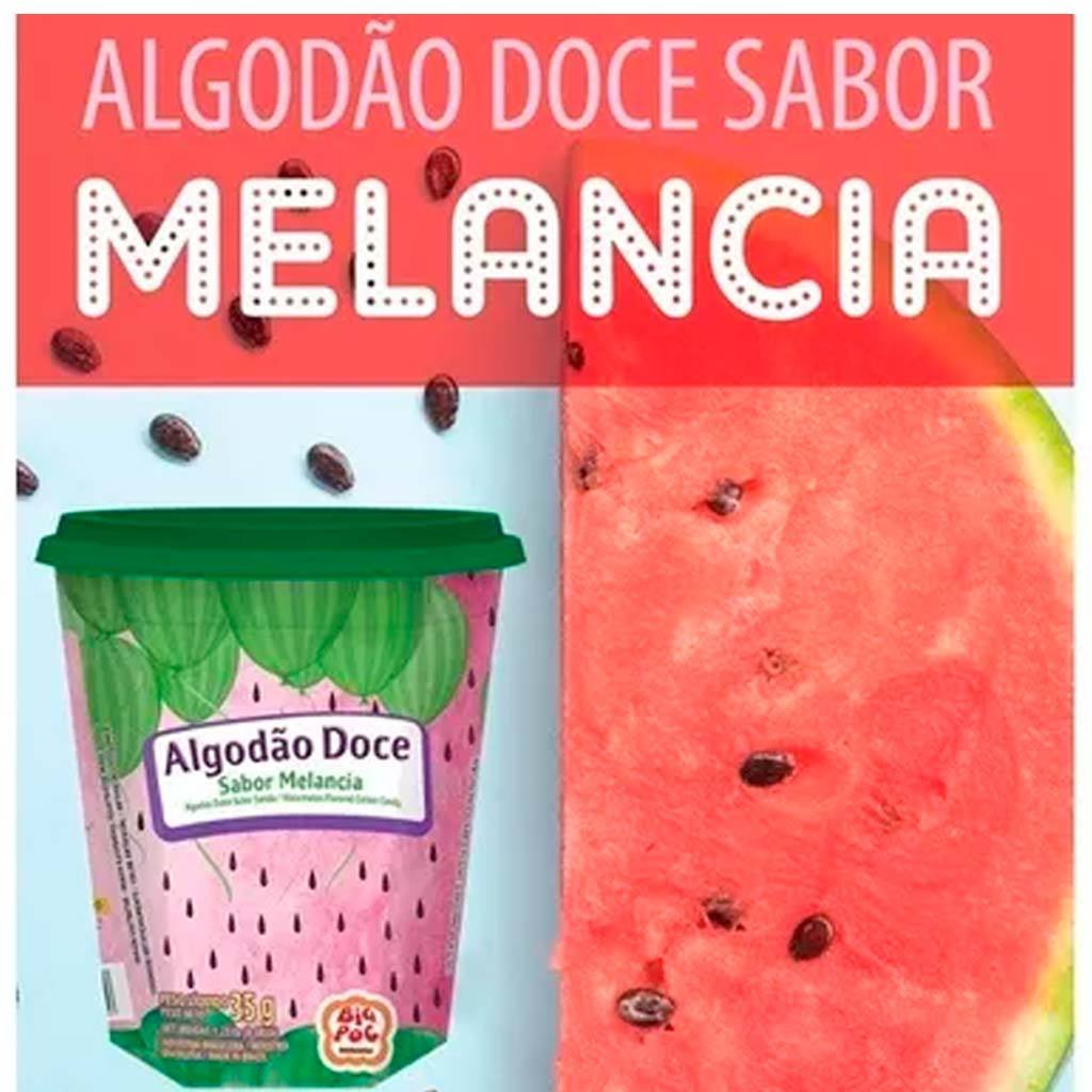 Algodão Doce Pronto Sabor Melancia Snow Sugar 35g - Mavalério