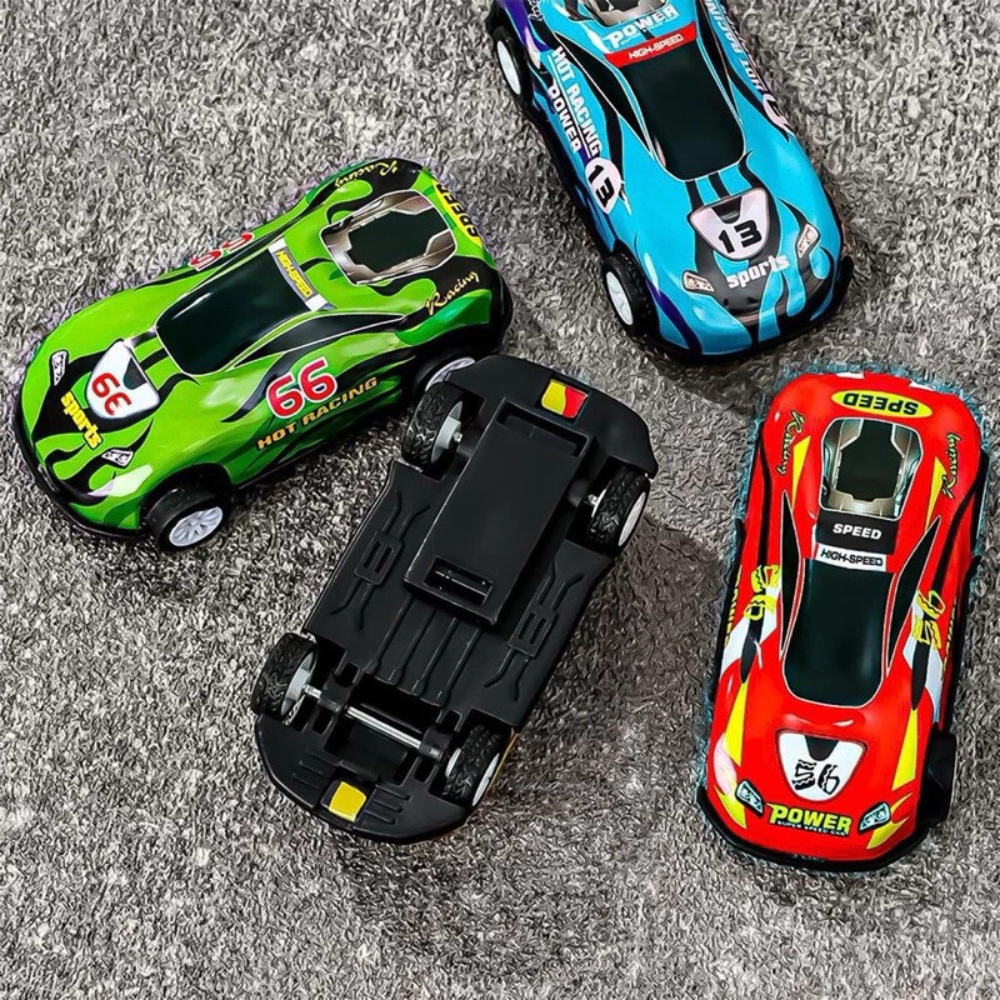 Conjunto Kit 5 Carrinhos Brinquedo Fricção, 5 Carrinhos Racing Club Metal Carros Miniatura Fricção