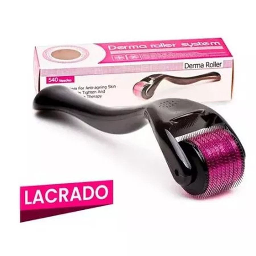 Dermaroller Microagulhamento Derma Roller System 0.5 a 2.0mm Produção Colágeno Rosto Corpo Anti-Ruga
